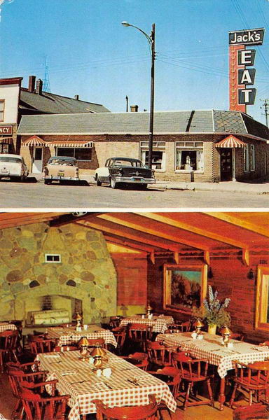 Jacks Restaurant - Old Postcard